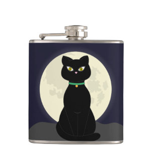 SCHWARZE KATZE-MOONLIGHT-FLASCHEN FLACHMANN