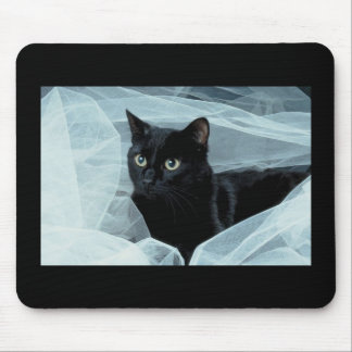 Schwarze Katze Mousepad
