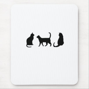 Schwarze Katze Mousepad