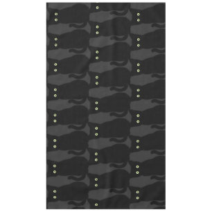 Schwarze Katze, niedliches Kätzchen, spoktacular S Tischdecke
