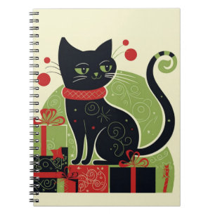 Schwarze Katze Notizblock
