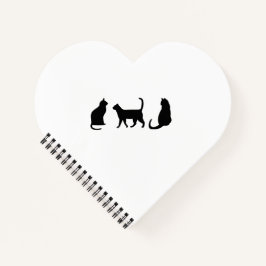 Schwarze Katze Notizbuch