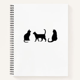 Schwarze Katze Notizbuch