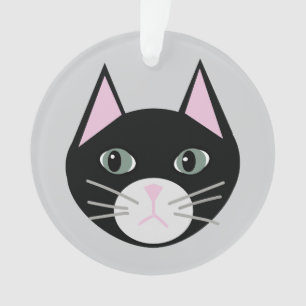 Schwarze Katze Ornament