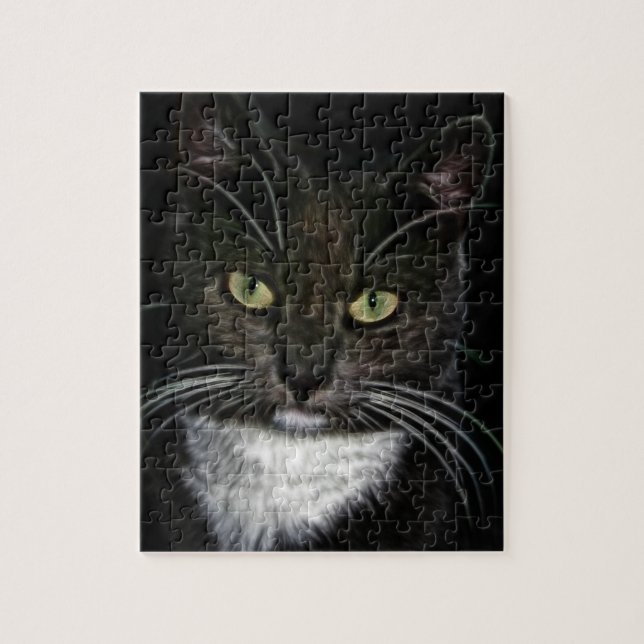Schwarze Katze Puzzle (Vertikal)