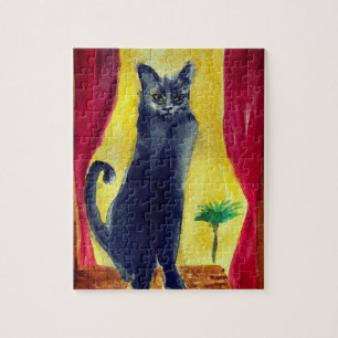 Schwarze Katze Puzzle