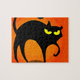 Schwarze Katze Puzzle