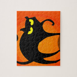 Schwarze Katze Puzzle
