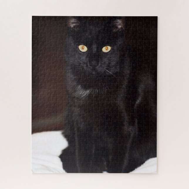 Schwarze Katze Puzzle (Vertikal)