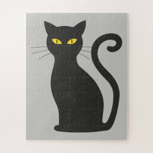 Schwarze Katze Puzzle