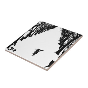 Schwarze Katze, Rudyard Kipling Fliese