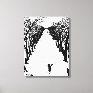 Schwarze Katze, Rudyard Kipling Leinwanddruck