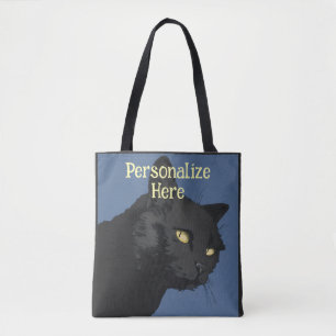 Schwarze Katze sarkastische gruselige Vintage-Illu