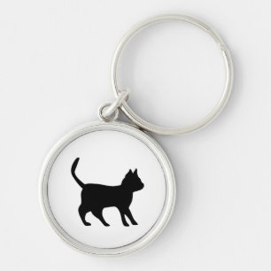 Schwarze Katze Schlüsselanhänger