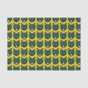 Schwarze Katze Seidenpapier