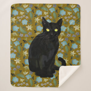 Schwarze Katze Sherpadecke