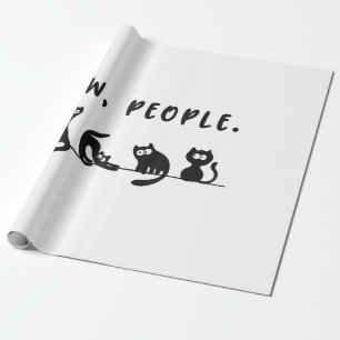 Schwarze Katze Shirt lustige Frauen Neugeborene Ka Geschenkpapier