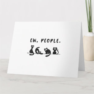 Schwarze Katze Shirt lustige Frauen Neugeborene Ka Karte