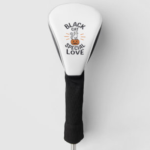Schwarze Katze spezielle Liebe Halloween-Katze Vek Golf Headcover