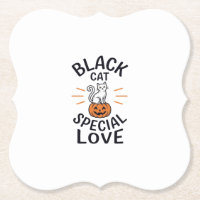 Schwarze Katze spezielle Liebe Halloween-Katze Vek