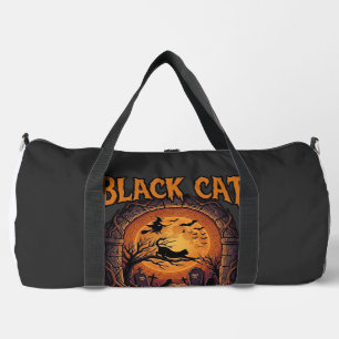 Schwarze Katze Spezielle Liebe Halloween Mond Hexe Duffle Bag