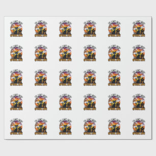Schwarze Katze Spezielle Liebe Halloween Spukhaus Geschenkpapier