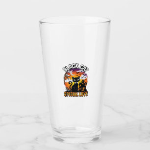 Schwarze Katze Spezielle Liebe Halloween Spukhaus Glas