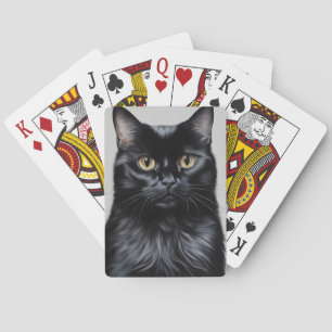 Schwarze Katze Spielkarten
