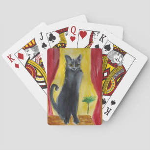 Schwarze Katze  Spielkarten