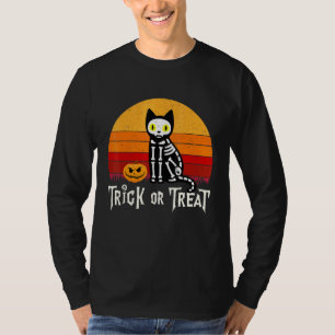 Schwarze Katze Süßes oder Saures T-Shirt