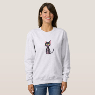 Schwarze Katze Sweatshirt