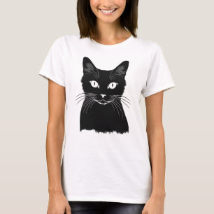 Schwarze Katze T-Shirt