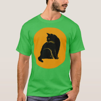 Schwarze Katze T-Shirt