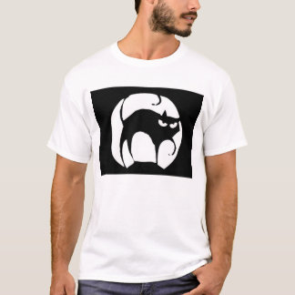 schwarze Katze T-Shirt