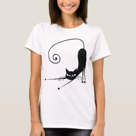 Schwarze Katze T-Shirt
