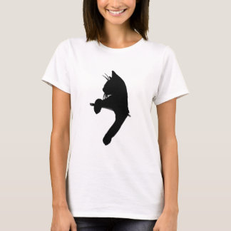 Schwarze Katze T-Shirt