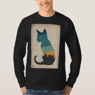 Schwarze Katze T-Shirt