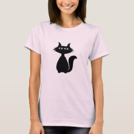 Schwarze Katze T-Shirt