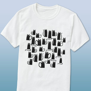 Schwarze Katze T-Shirt