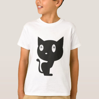 Schwarze Katze T-Shirt