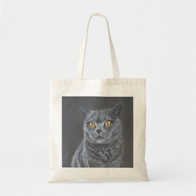Schwarze Katze  Tragetasche (Vorne)