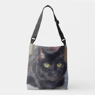 Schwarze Katze Tragetaschen Mit Langen Trägern