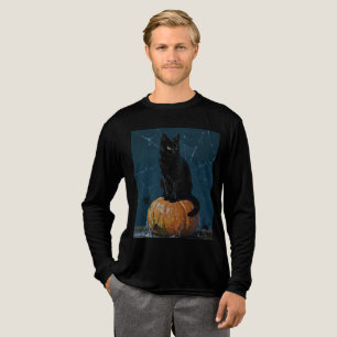 Schwarze Katze Tri-Blend Shirt