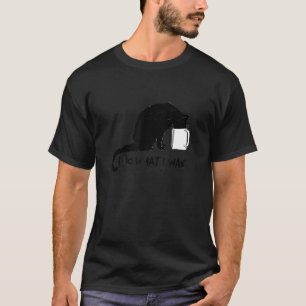 Schwarze Katze Tu Was Ich Will Roter Becher Lustig T-Shirt