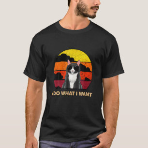 Schwarze Katze Tu Was Ich Will Roter Becher Meine T-Shirt