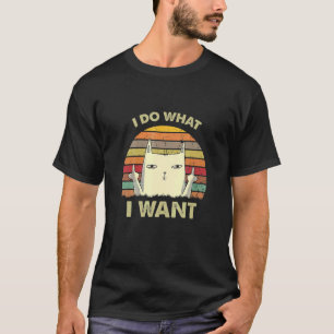 Schwarze Katze Tu Was Ich Will Roter Becher Meine T-Shirt