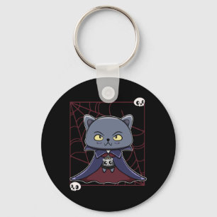 Schwarze Katze Vampir Dracula Und Monsterartikel F Schlüsselanhänger