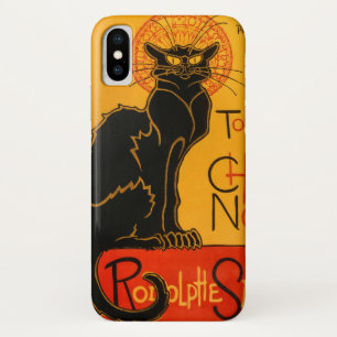 Schwarze Katze Vintage Halloween Steinlen Poster Case-Mate iPhone Hülle