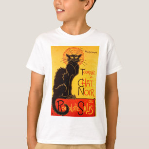 Schwarze Katze Vintage Tournee de Chat Noir T-Shirt