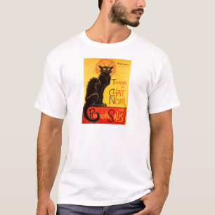 Schwarze Katze Vintage Tournee de Chat Noir T-Shirt